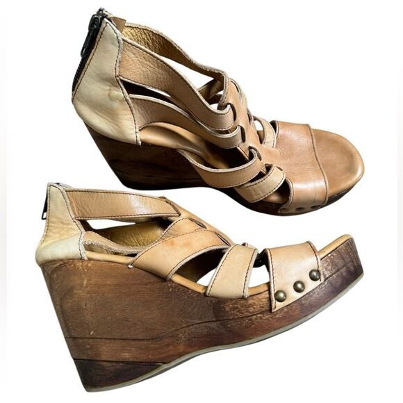 Bed Stu Platform Strappy Wedge Sandals - Picture 2 of 12